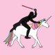 Illustration for article titled See Darth Vader riding a unicorn: It is your destiny!
